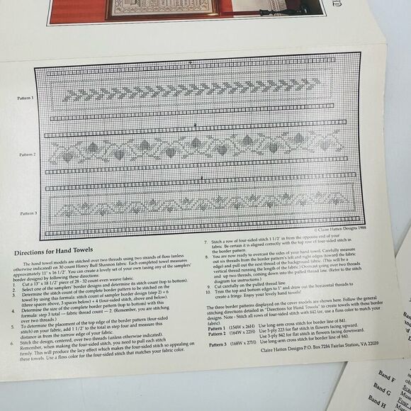 Claire Matten Designs Counted Cross Stitch Patterns THE NORDIC SEA SAMPLERS Two - Picture 7 of 8